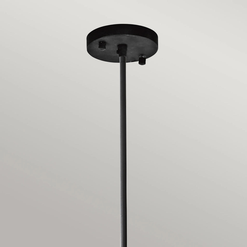 Lampada a sospensione Fracture Kichler nero 3xE27 Ø49,5cm