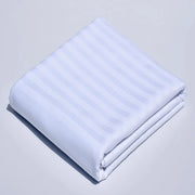 Tessuto damascato 100 cm x 240 cm con strisce per federe e lenzuola, 100% cotone (1 cm bianco, 100 cm)