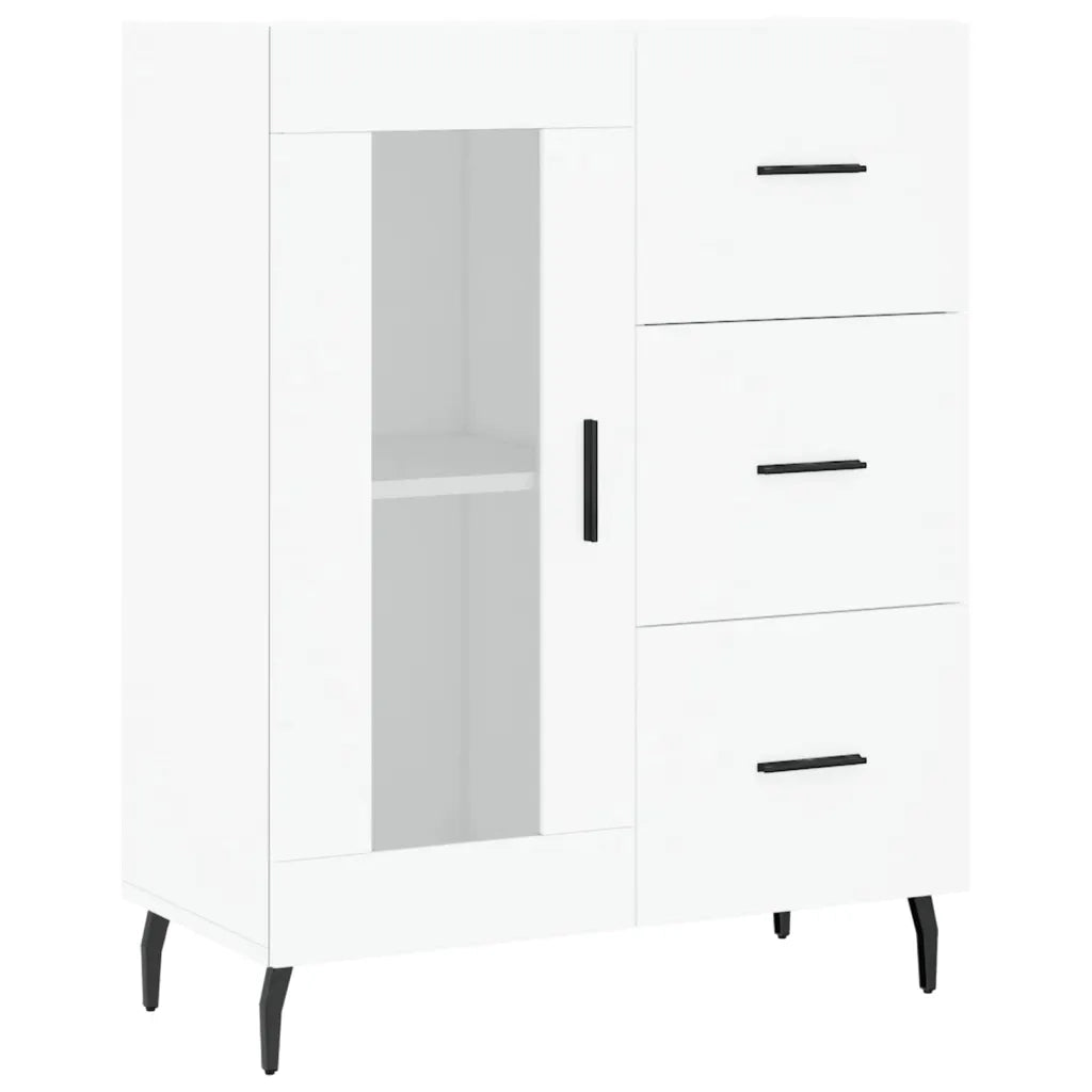 Credenza Bianca 69,5x34x90 cm in Legno Multistrato 828060