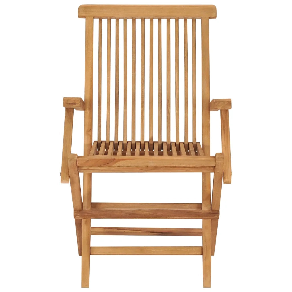 Sedie da Giardino Pieghevoli 2 pz in Legno Massello di Teak 315443