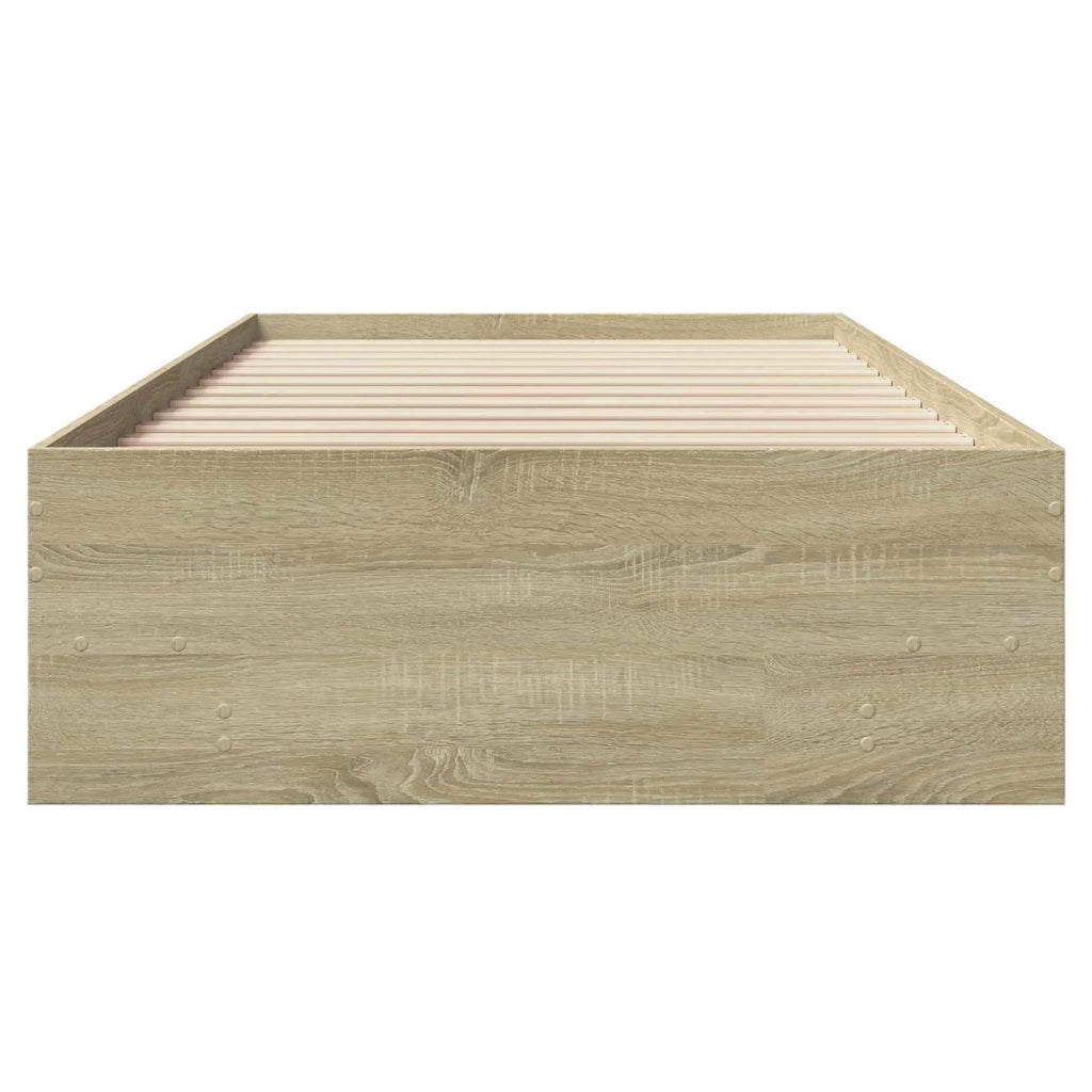 Struttura del letto con lo scaffale Rovere Sonoma 80 x 200 cm 3429670