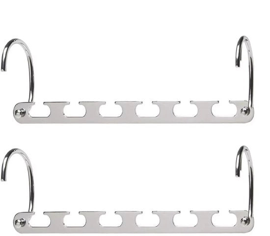 Accessori per abbigliamento da soffitta - Multifunzionali con antiscivolo e rotante - Argento - Ideali per gonne, scialli, giacche...