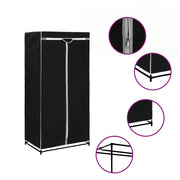 Armadio 2 pz Nero 75x50x160 cm CFW4499468
