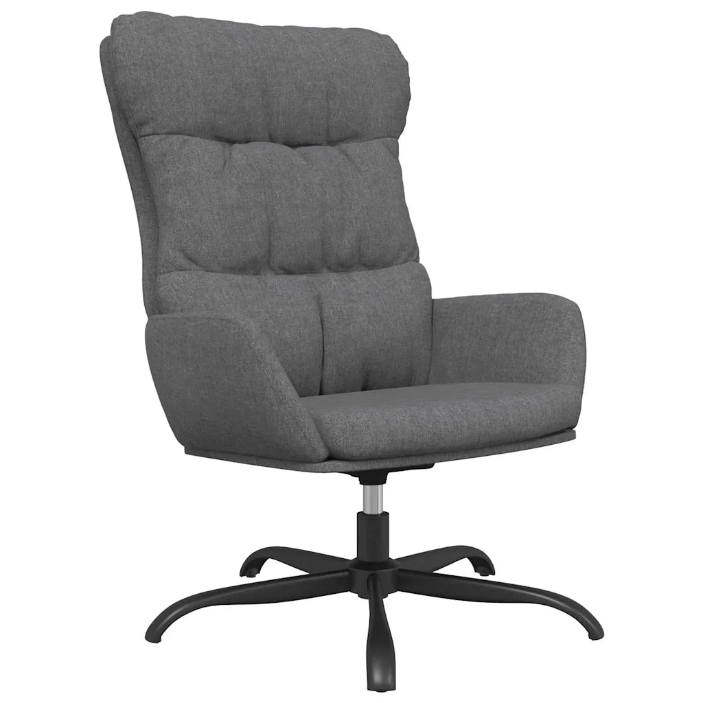 Divano Sedia-Poltrona Relax Grigio Chiaro in Tessuto 552539