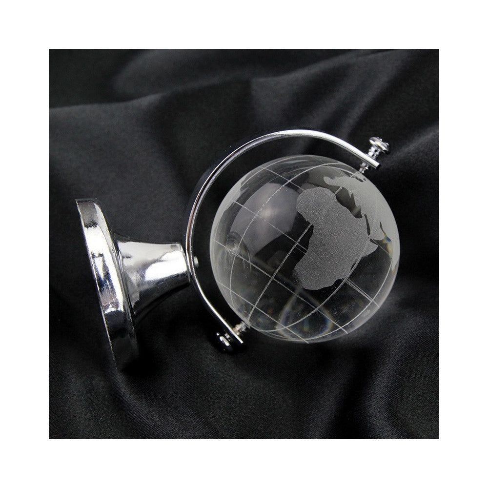Trade Shop - Bomboniera Mappamondo In Vetro Diametro 6cm Per Comunione Wedding Battesimo -