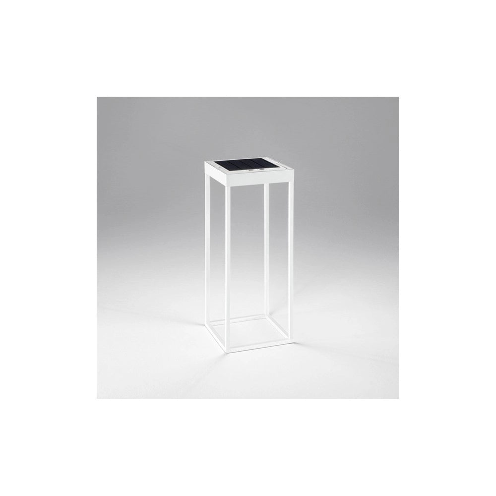 Lampada da tavolo solare e ricaricabile CAGE di Perenz Bianco Opaco H50cm