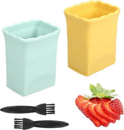 Set di affettatrici per verdure in acciaio inox da 2 pezzi - Multifunzionale accessorio da cucina per affettare frutta e insalata