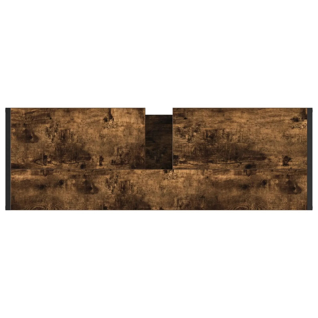 Mobile da Bagno con porta Quercia Fumosa 90 x 30 x 60 cm 886482