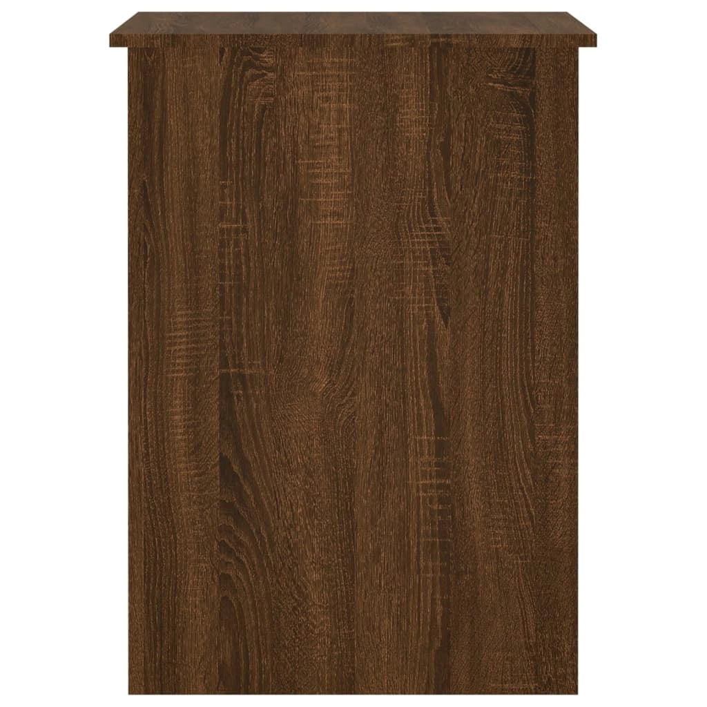 Scrivania tavolo postazione di lavoro mobile per computer studio rovere 100 x 55 x 75 cm legno ingegnerizzato marrone 02_0023603