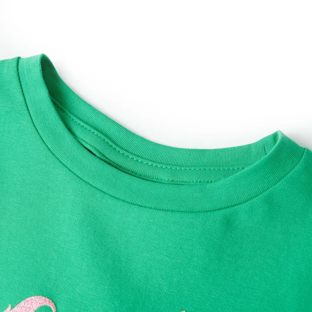Maglietta da Bambina Verde 140cod mxl 85215