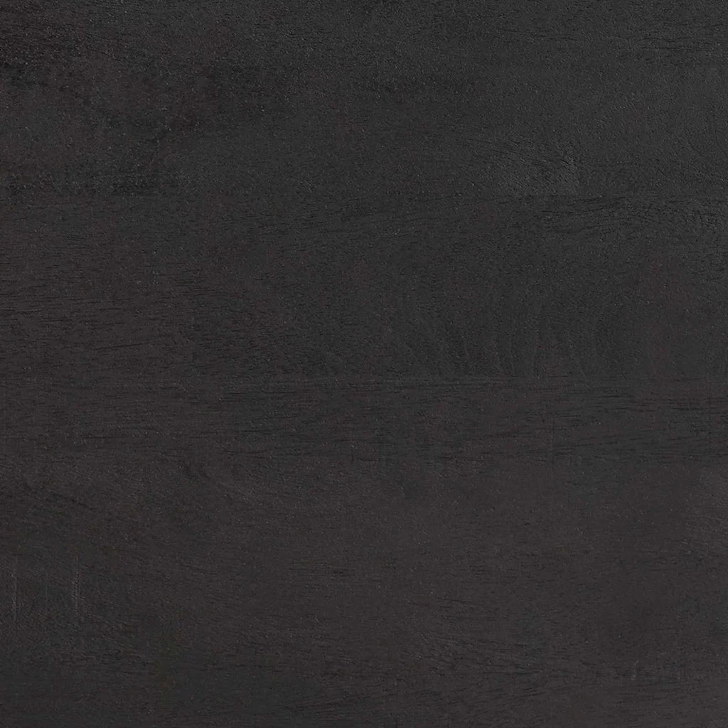 Armadietto a muro Nero 38 x 33 x 48 cm Legno di mango massello 4018828
