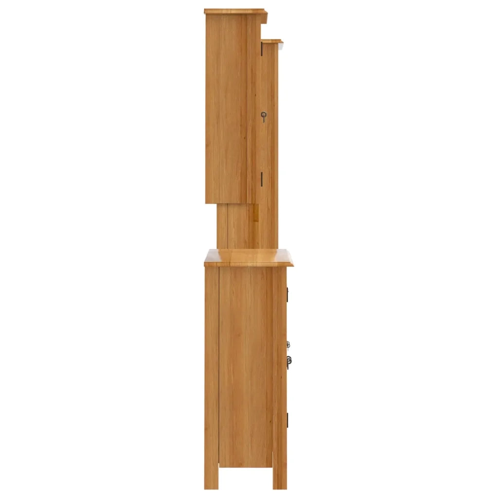 Set Mobili da Bagno 4 pz in Legno Massello di Pino 3223454
