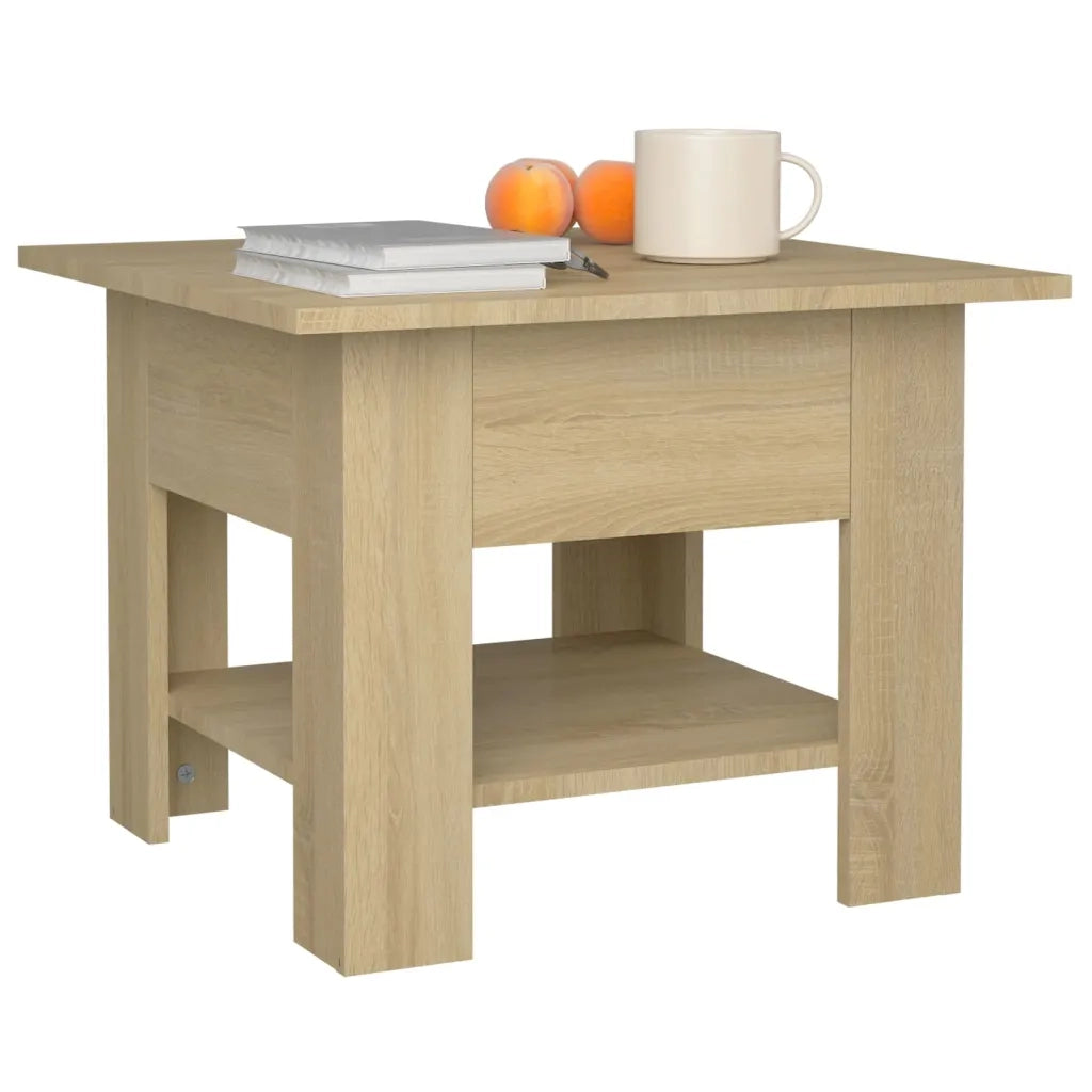 Tavolino da Salotto Rovere Sonoma 55x55x42 cm in Truciolato 810265