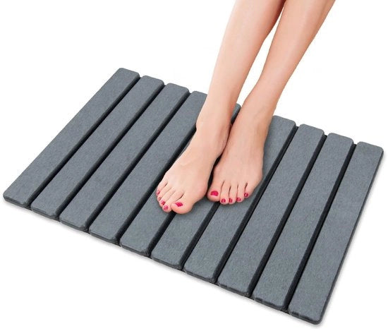 Matte antiscivolo op pieghevole base con argilla di diatomea naturale - assorbimento rapido - 60 x 39 cm - asciugamano per doccia