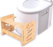 Toilette in bambù pieghevole - regolabile in altezza - posizione salutare - adulti e bambini