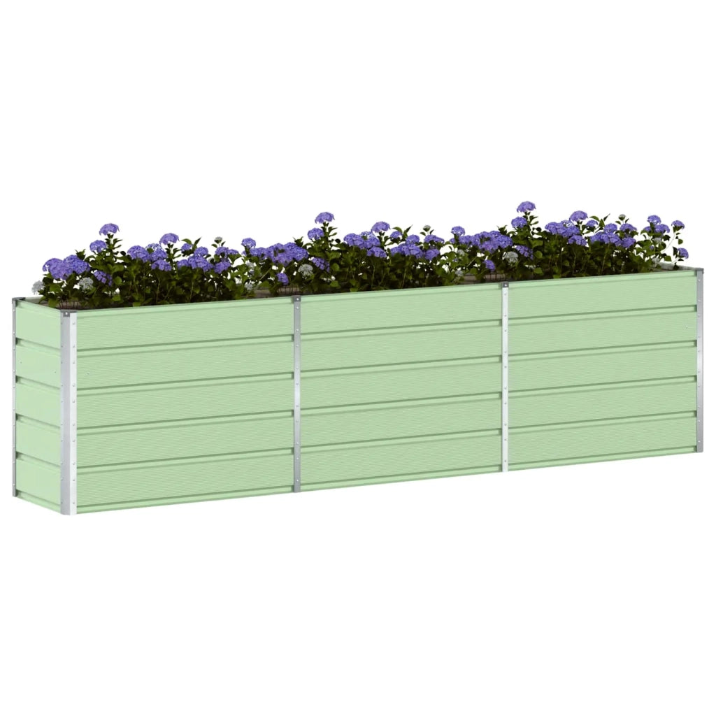 Fioriera Verde Pastello 290 x 90 x 77 cm Acciaio zincato