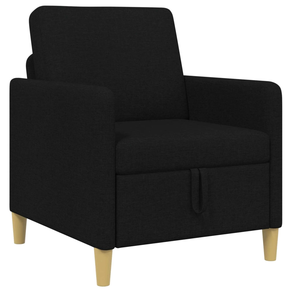 Divano con Storage Nero 72 x 78 x 87 cm Poliestere 42036865