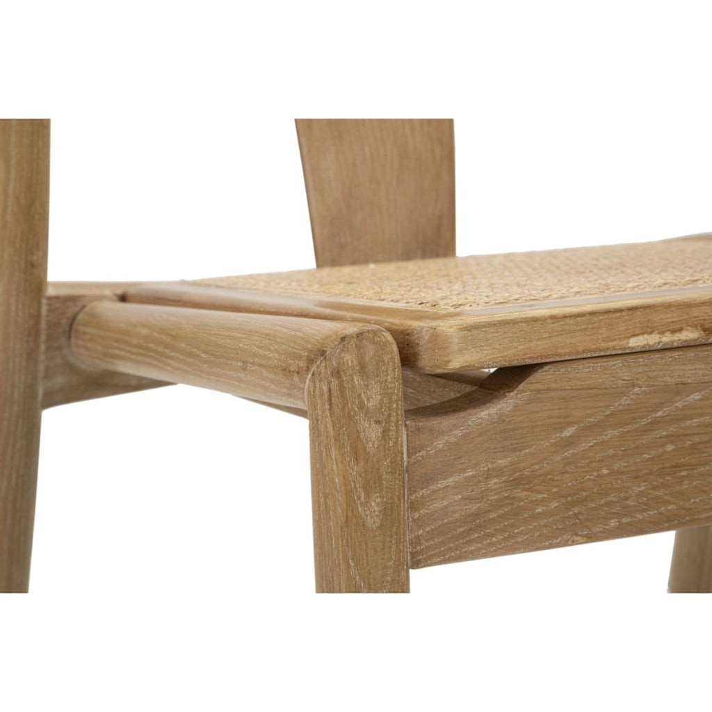 Set di 2 Sedie Natura 7, Marrone, Rattan, 56x53x76 cm