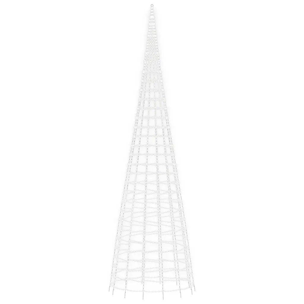 Albero di Natale a LED 3000 LED Bianco Freddo 800 cm 358121