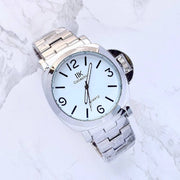 Trade Shop - Orologio Da Polso Ik Collection Uomo Analogico Quarzo Grande Silver Fondo Bianco -