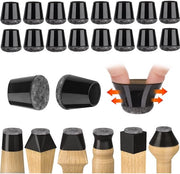 32 pezzi di coppe per gambe molto elastiche in materiale TPR per gambe rotonde, quadrate e prismatica - coppe per protezione del pavimento per sedie e tavoli