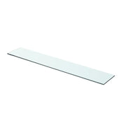 2 pz Mensole | Ripiano | Scaffale in Vetro Trasparente 70x12 cm