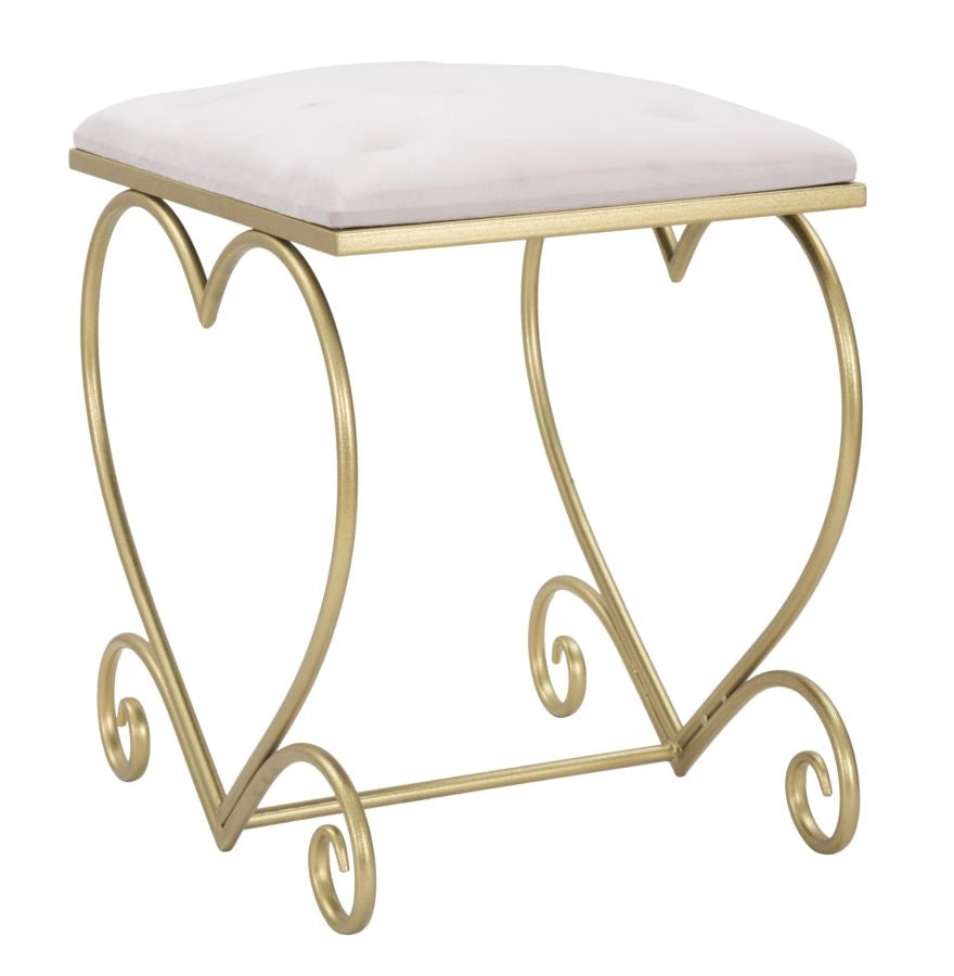 SGABELLO HEART ROSA CM 50X37,5X51,5