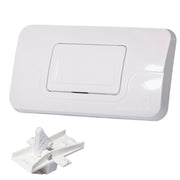Placca stir blitz cassetta incasso bianca wc con pulsante