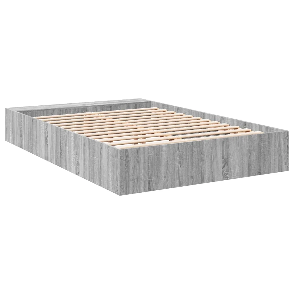 Giroletto-Struttura Letto Grigio Sonoma 140x200 cm in Legno Multistrato 470954