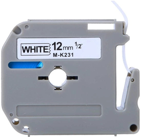Etichettatura per etichette 12 mm - materiale PET - resistente alla corrosione - resistente alla luce - adesione forte - compatibile con M-K231 - nastro adesivo per etichette