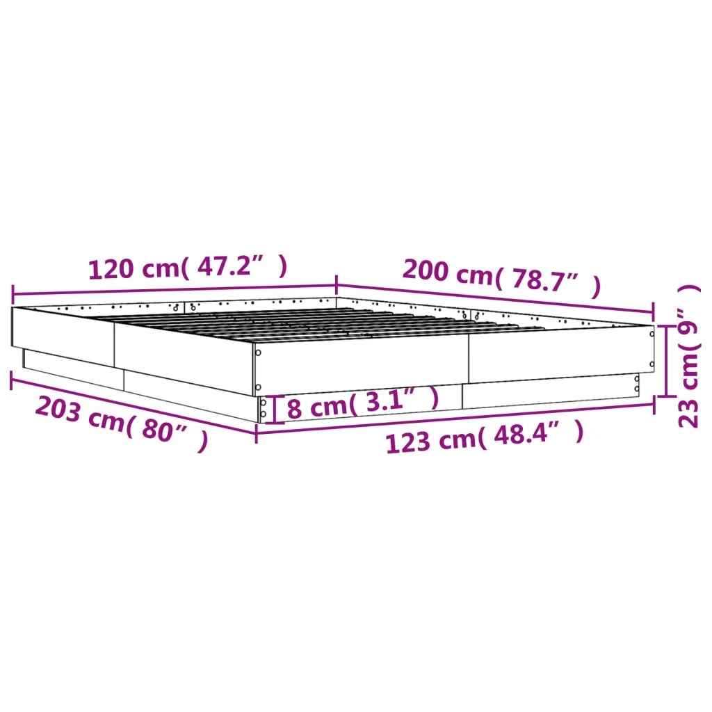 Giroletto Grigio Sonoma 120x200 cm in Legno Multistrato 3209868