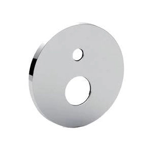 PIASTRA TONDA ABS 2 FORI CON OR- Cromo- PAFFO- pezzi 1