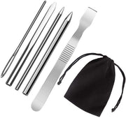 Set di ago rovente in acciaio inossidabile - Ago vetronico - Set di ago 5 pezzi - Attrezzatura per lavori di ricamo - Attrezzatura da esterno - Adatto per paracord - Kit per lavori manuali