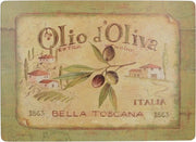 Set di 4 placemats in gomma extra grandi, multicolore, 40 x 29 cm