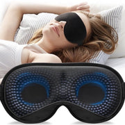 Maschera da sonno pesata 120 gram - Oculare 3D - Blocco luce - Forma comoda - Cintura regolabile - Ideale per viaggi
