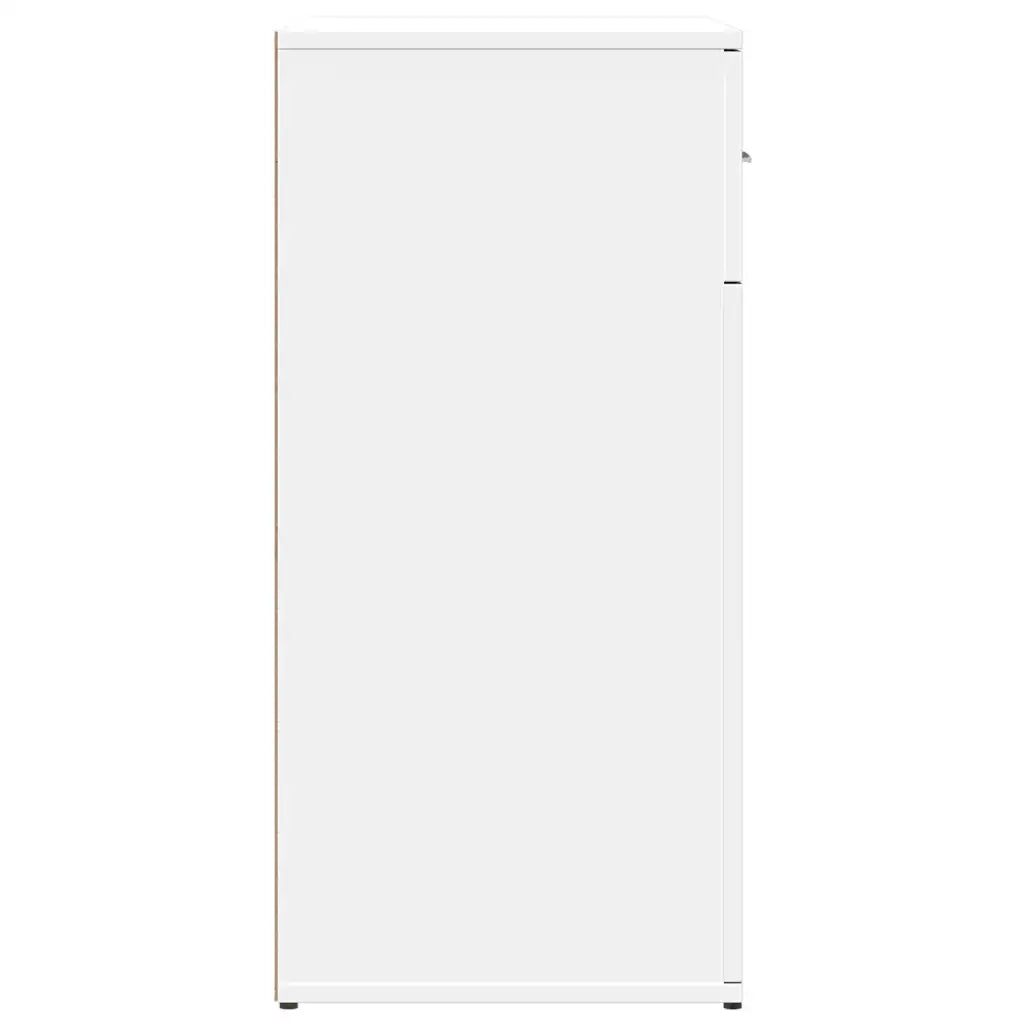 Credenze 2 pz Bianche 79x38x80 cm in Legno Multistrato