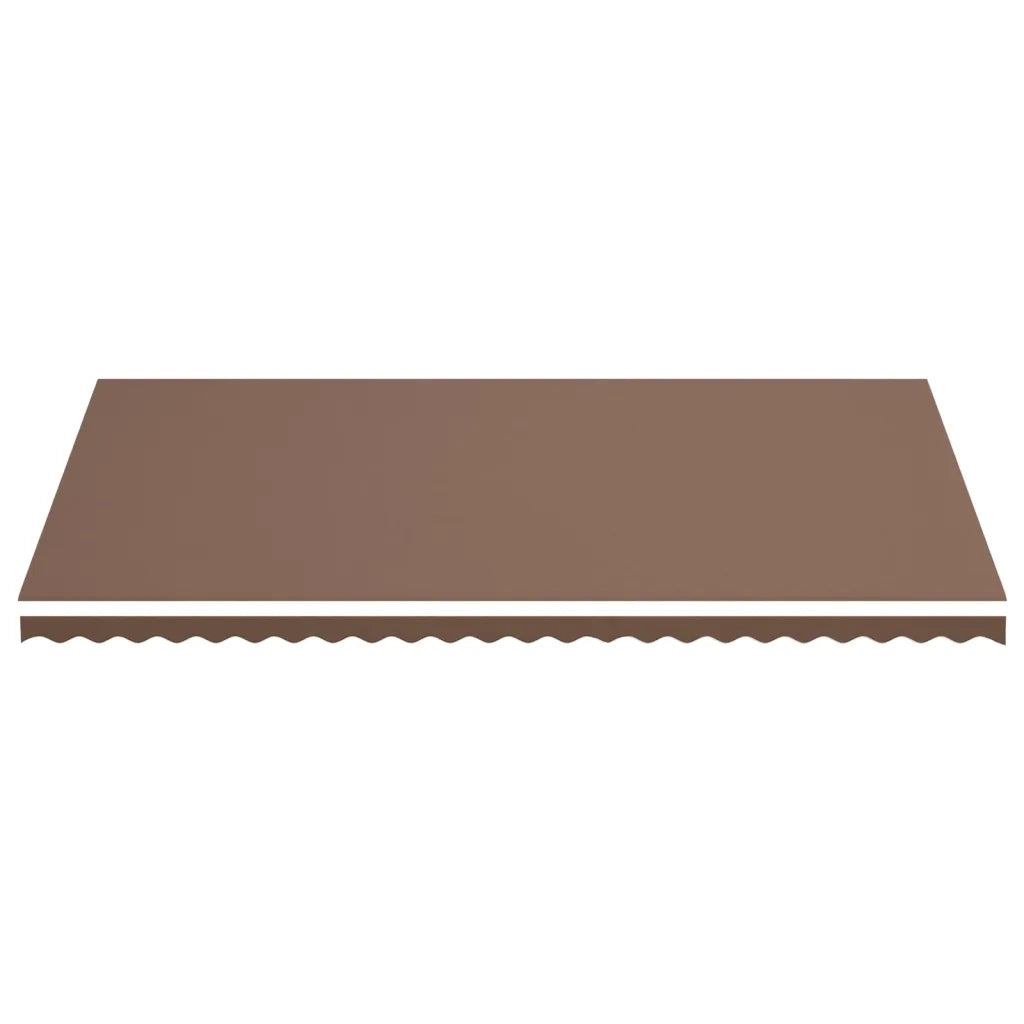Tessuto di Ricambio per Tenda da Sole Marrone 600x350 cm Poliestere 311984