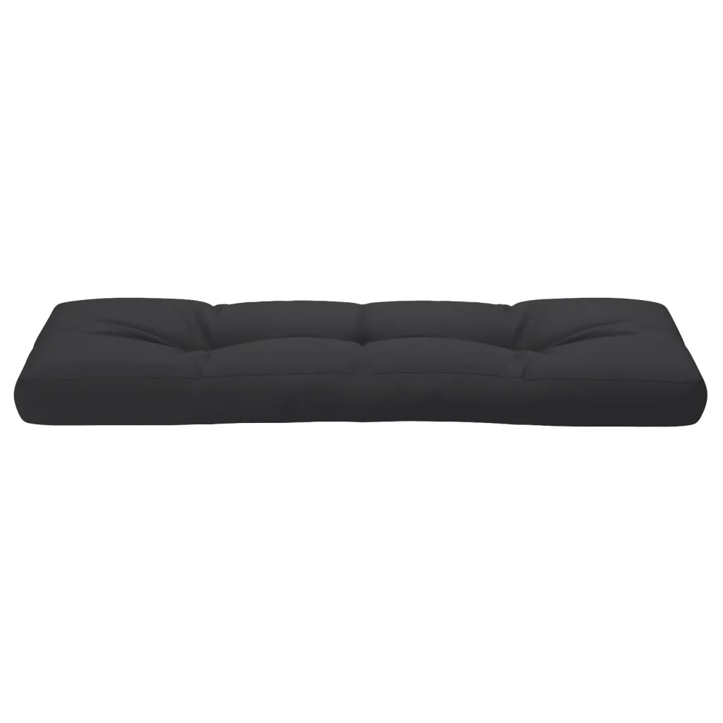 vidaXL Cuscino per Pallet Nero 120x40x12 cm in Tessuto