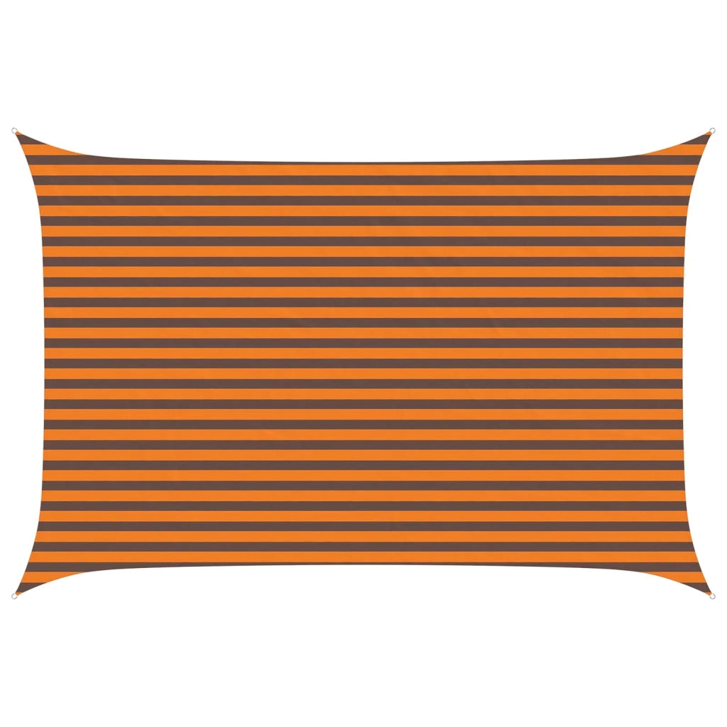 Vela Parasole | Telo Ombra | Vela da ombra solare Arancione e Marrone 4,5 ¡Á 3 m