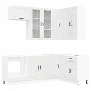 Unità Cucina LUCCA 8 pcs Bianco Lucido Legno ingegnerizzato 3438481