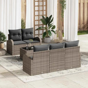 Set Divano da Giardino Grigio 55 x 55 x 37 cm polyrattan