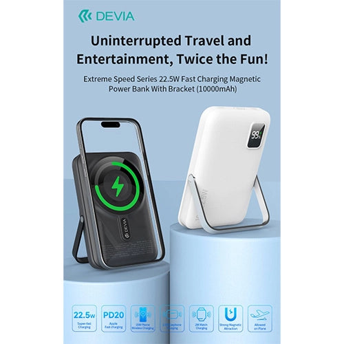 POWER BANK MAGNETICO DEVIA 10.000MAH WIR