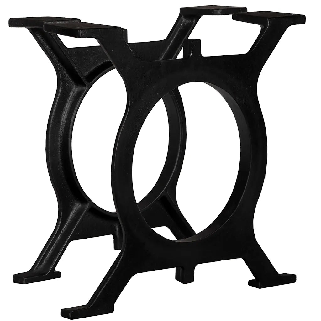 Gambe per Tavolino da CaffÃ¨ 2 pz a Forma di O in Ghisa cod mxl 66950
