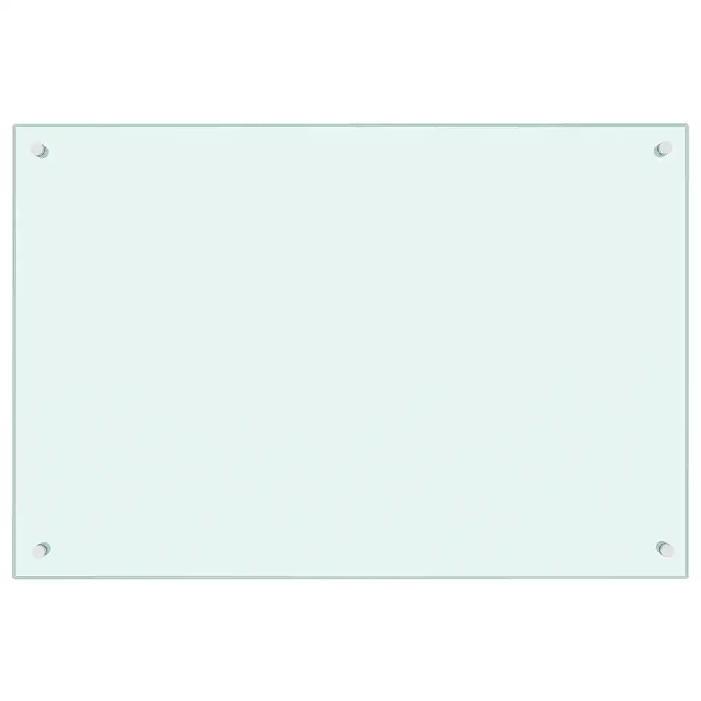 Paraschizzi per Cucina Color Latte 90x60 cm in Vetro Temperato 249459