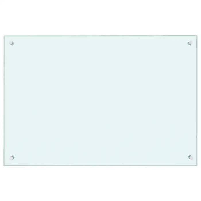 Paraschizzi per Cucina Color Latte 90x60 cm in Vetro Temperato 249459