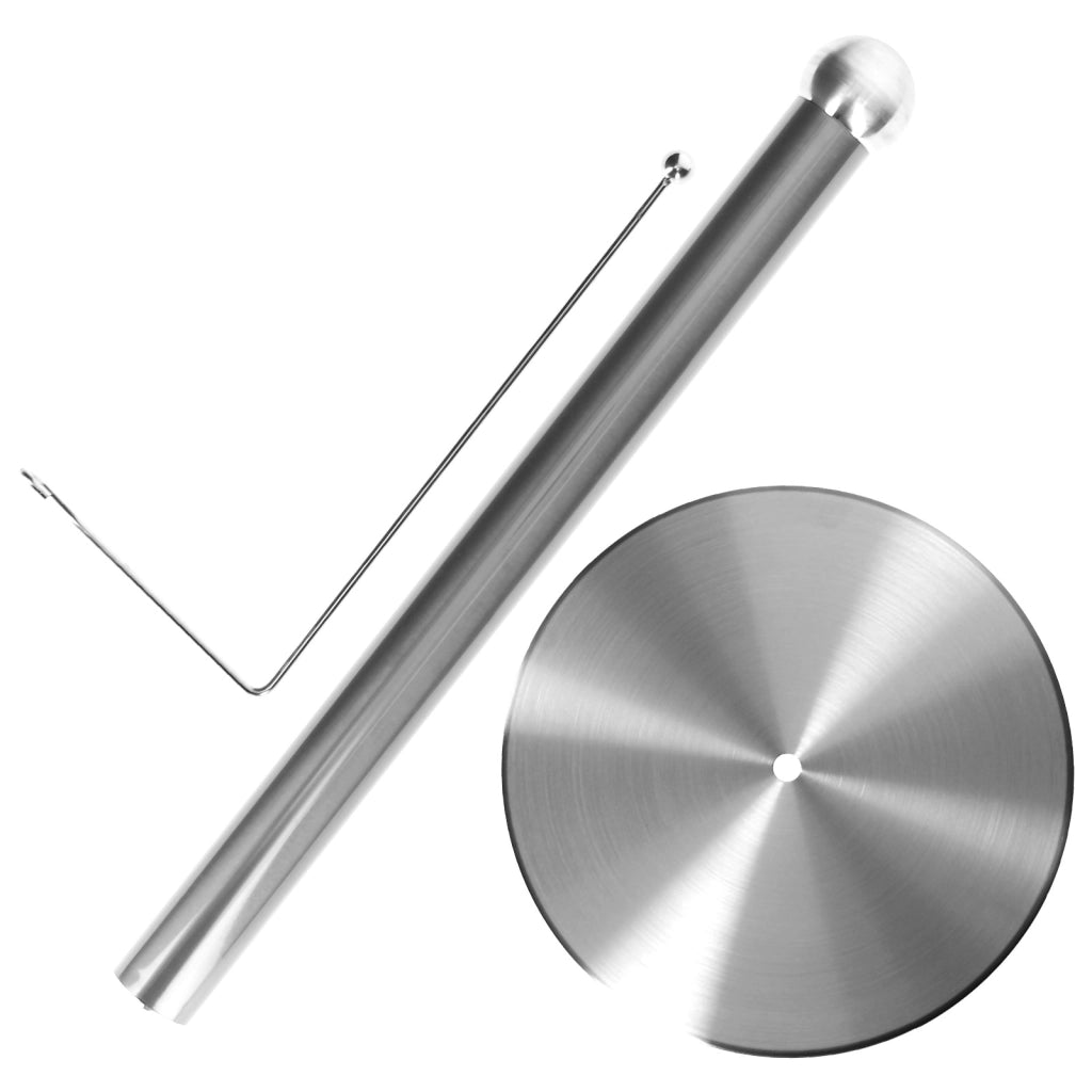 Portarotoli di carta assorbente in acciaio inox con asta laterale di sostegno Argento Cheffinger