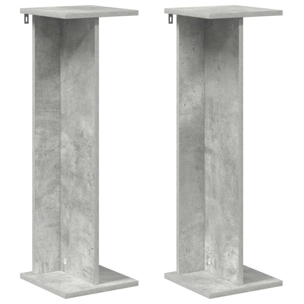 Supporto per piante 2 pcs Grigio Cemento 25 x 25,5 x 80,5 cm