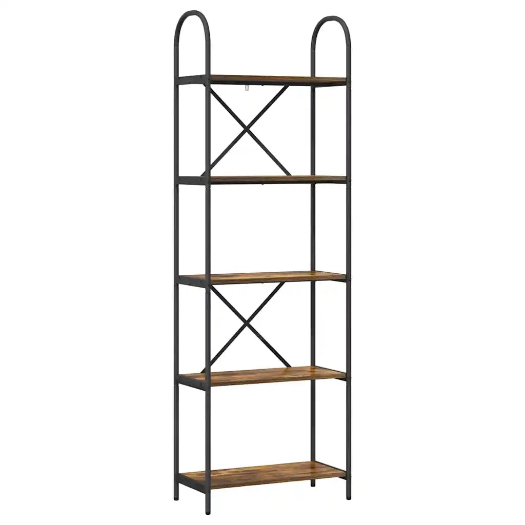 Libreria Rovere fumé 60 x 30 x 183 cm Legno multistrato