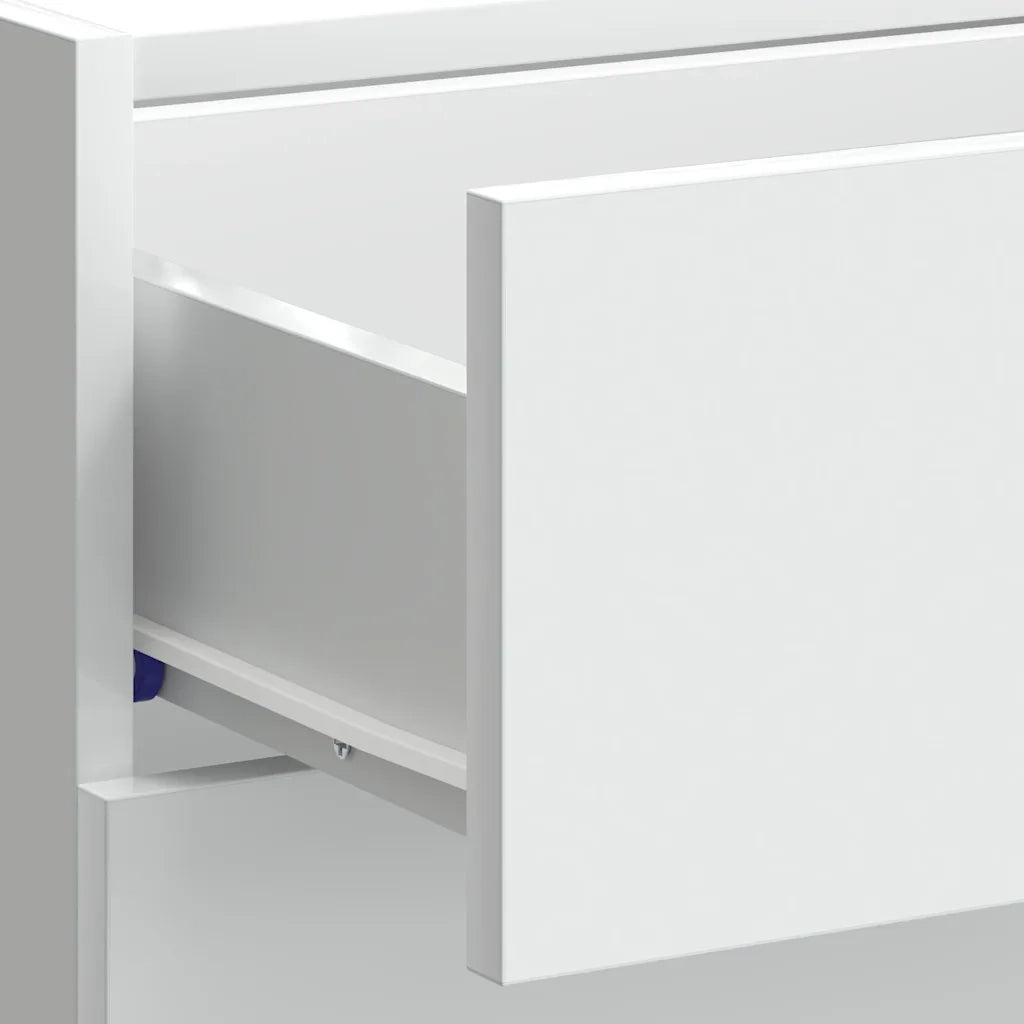 vidaXL Base da Cucina “Lyon” Bianco in Legno Multistrato