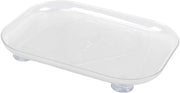 Piatto Rotativo Riscaldabile - Organizzatore Cucina - Acquario Translucido - 26 x 35 cm - Rotazione Liscia - Facile da Pulire - Organizzatore Cucina per Frigorifero